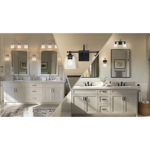 Antonia 4 Light 35 inch Brushed Nickel Bath Vanity Light Wall Light